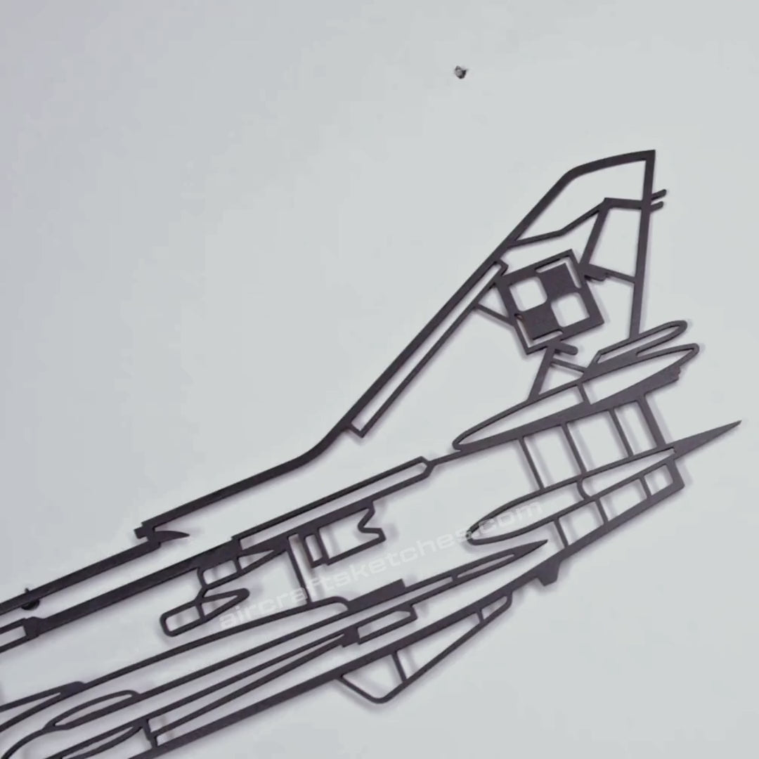 Su-22 (Fitter) - metalowy model na ścianę
