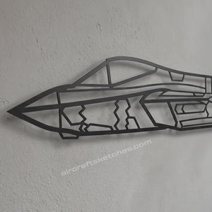 F-35 Lightning II metalowy model na ścianę