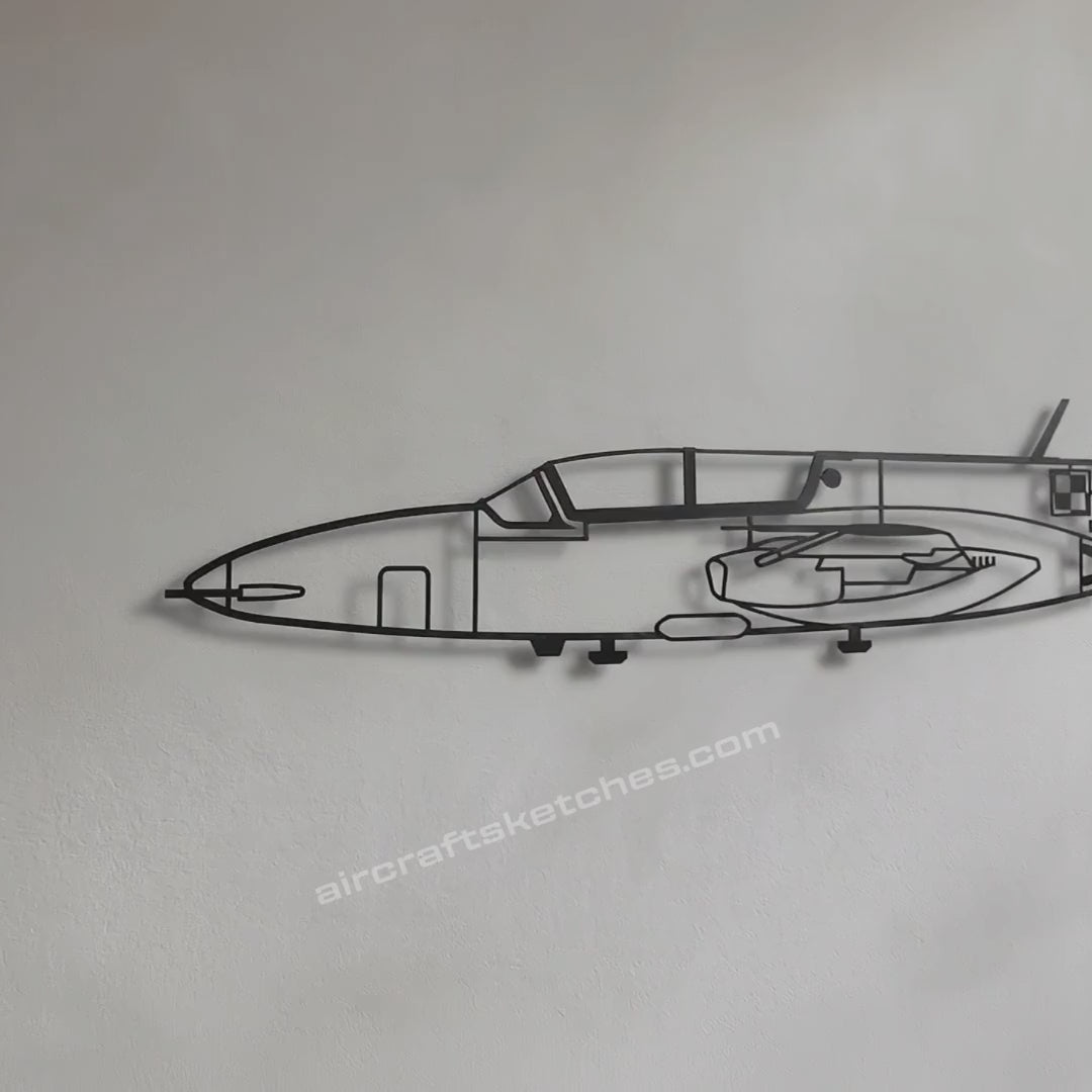 TS-11 Iskra metalowy model na ścianę