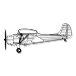 PZL 101 Gawron – Metalowa sylwetka na ścianę - precyzyjne detale metalowego modelu