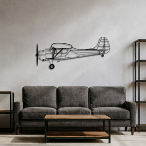 PZL 101 Gawron – Metalowa sylwetka na ścianę | Aircraft Sketches
