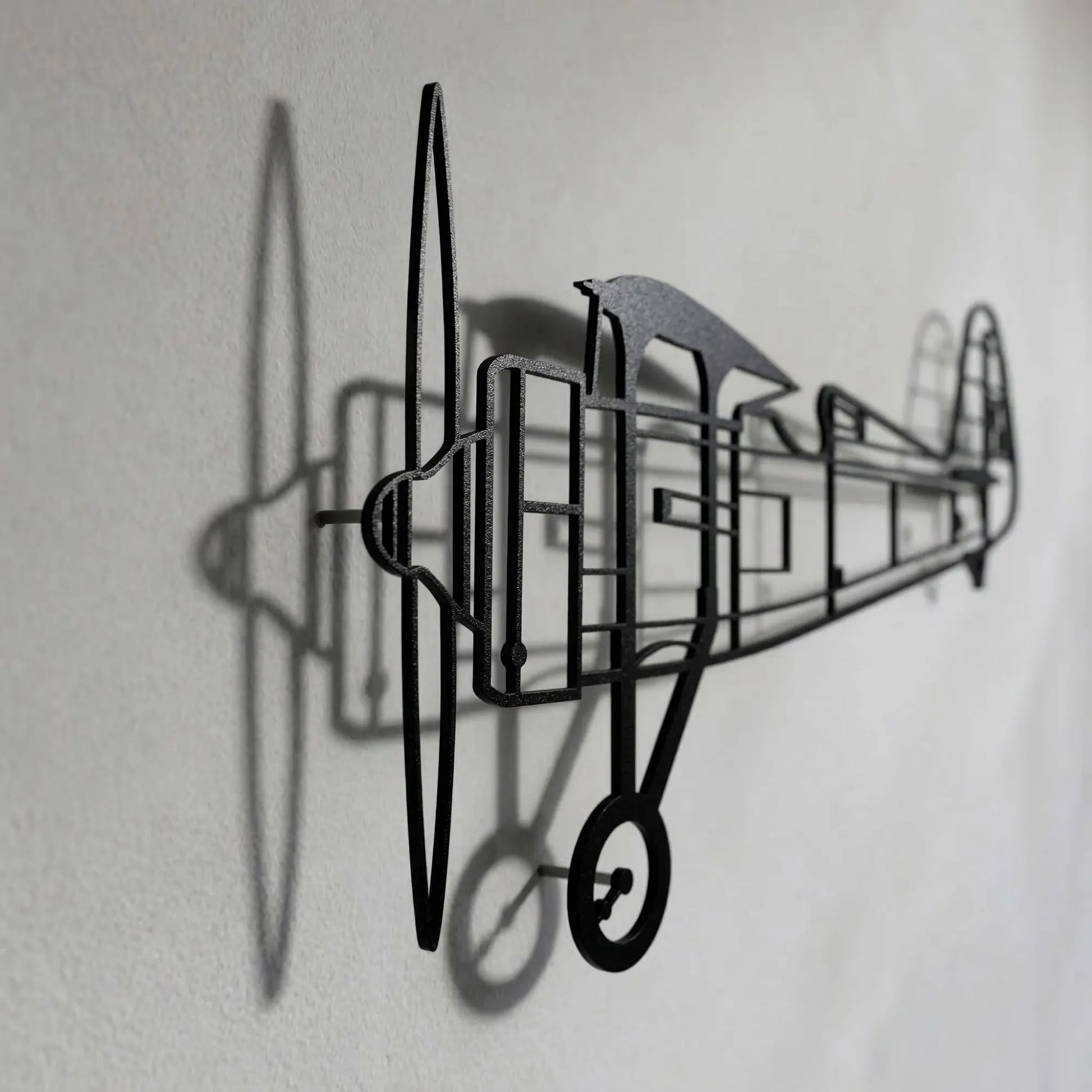 PZL P.11c (Polska Szachownica) – Metalowa sylwetka na ścianę | Aircraft Sketches