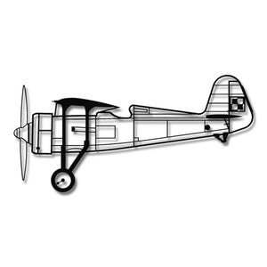 PZL P.11c (Polska Szachownica) – Metalowa sylwetka na ścianę - precyzyjne detale metalowego modelu