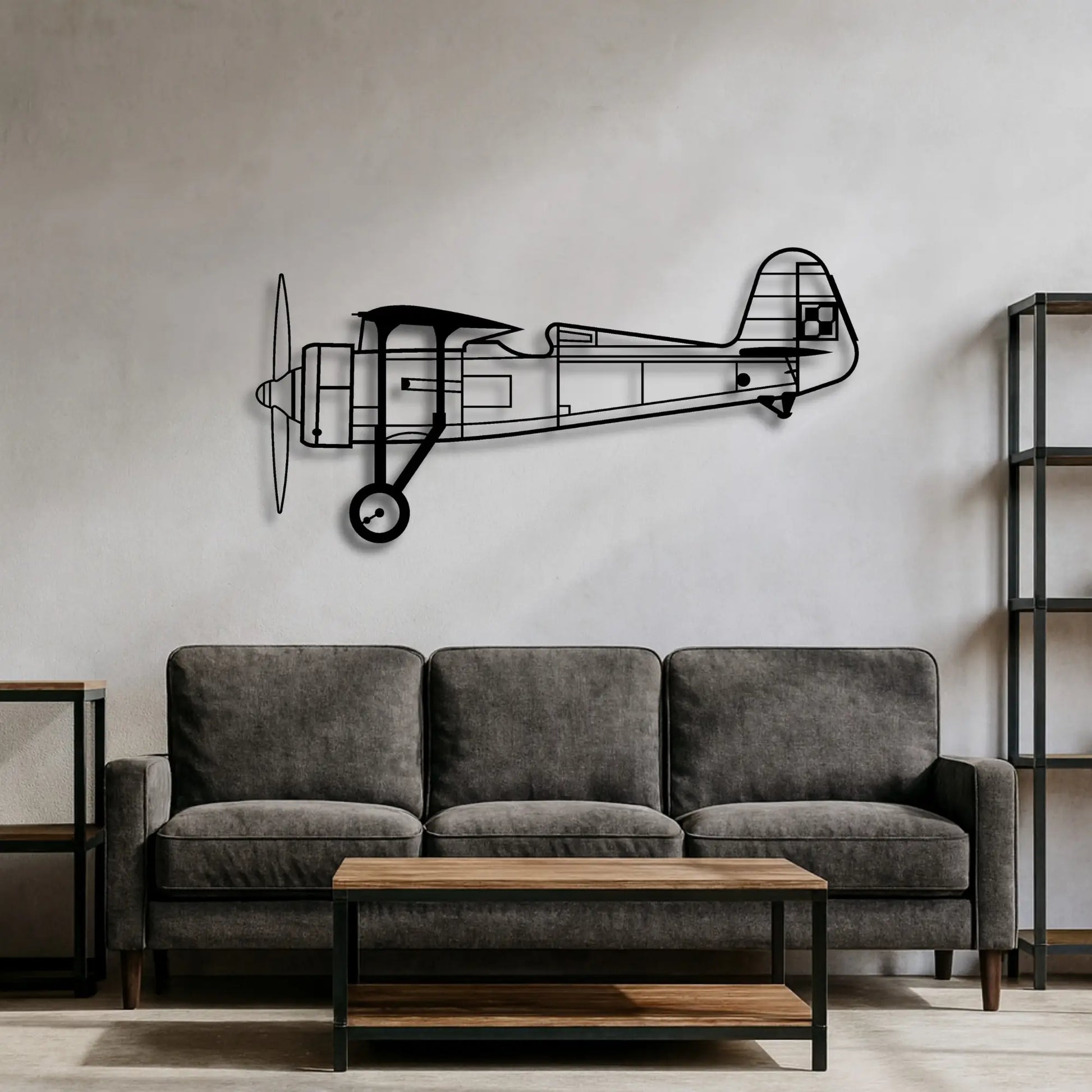 PZL P.11c metalowy model na ścianę