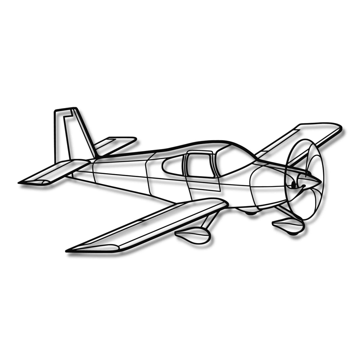 RV-10 - Metalowa dekoracja ścienna - szczegółowy model 3D ze stali