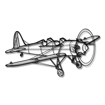 Ryan PT-22 Recruit - Metalowa dekoracja ścienna - szczegółowy model 3D ze stali
