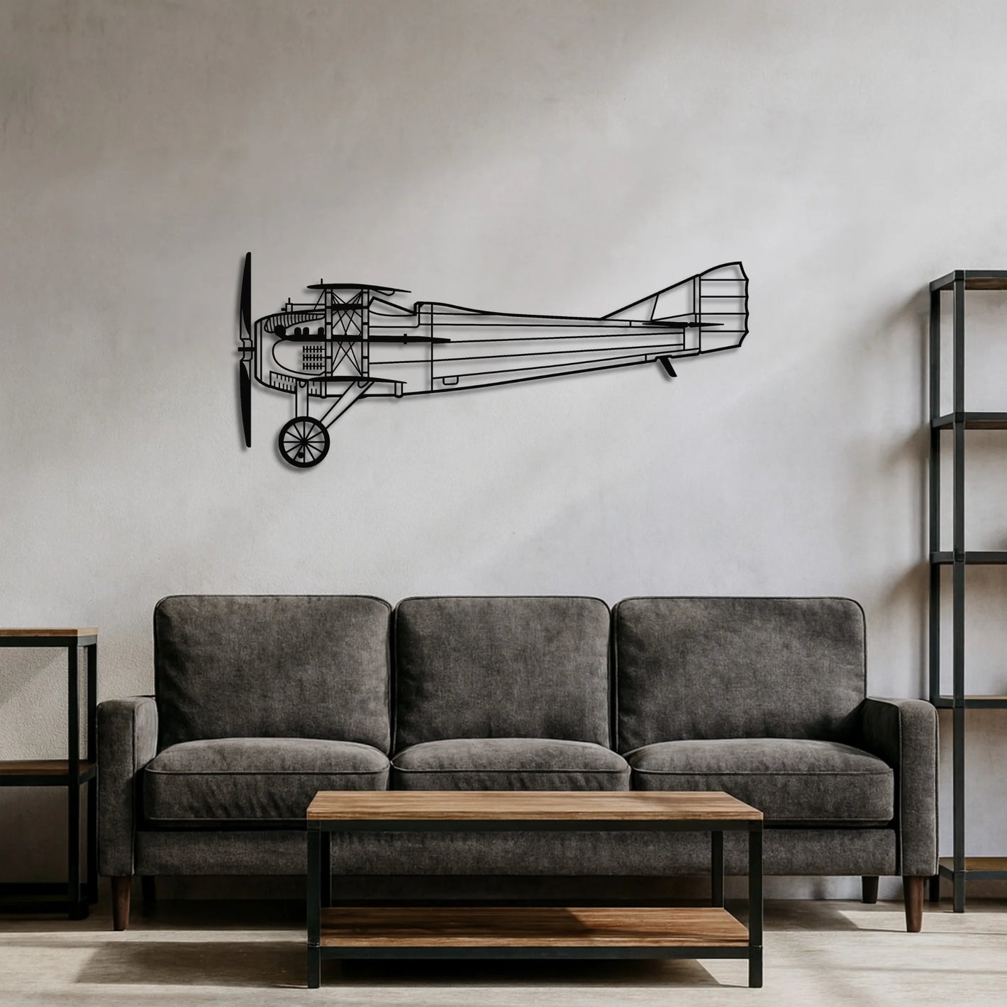 SPAD VII – Metalowa sylwetka na ścianę