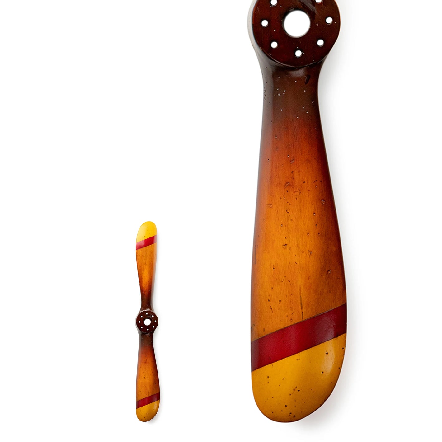 Small Propeller Red & Gold - Drewniane Śmigło Dekoracyjne (70 cm)