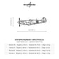 Wymiary i specyfikacja techniczna: Supermarine Spitfire – Metalowa sylwetka na ścianę