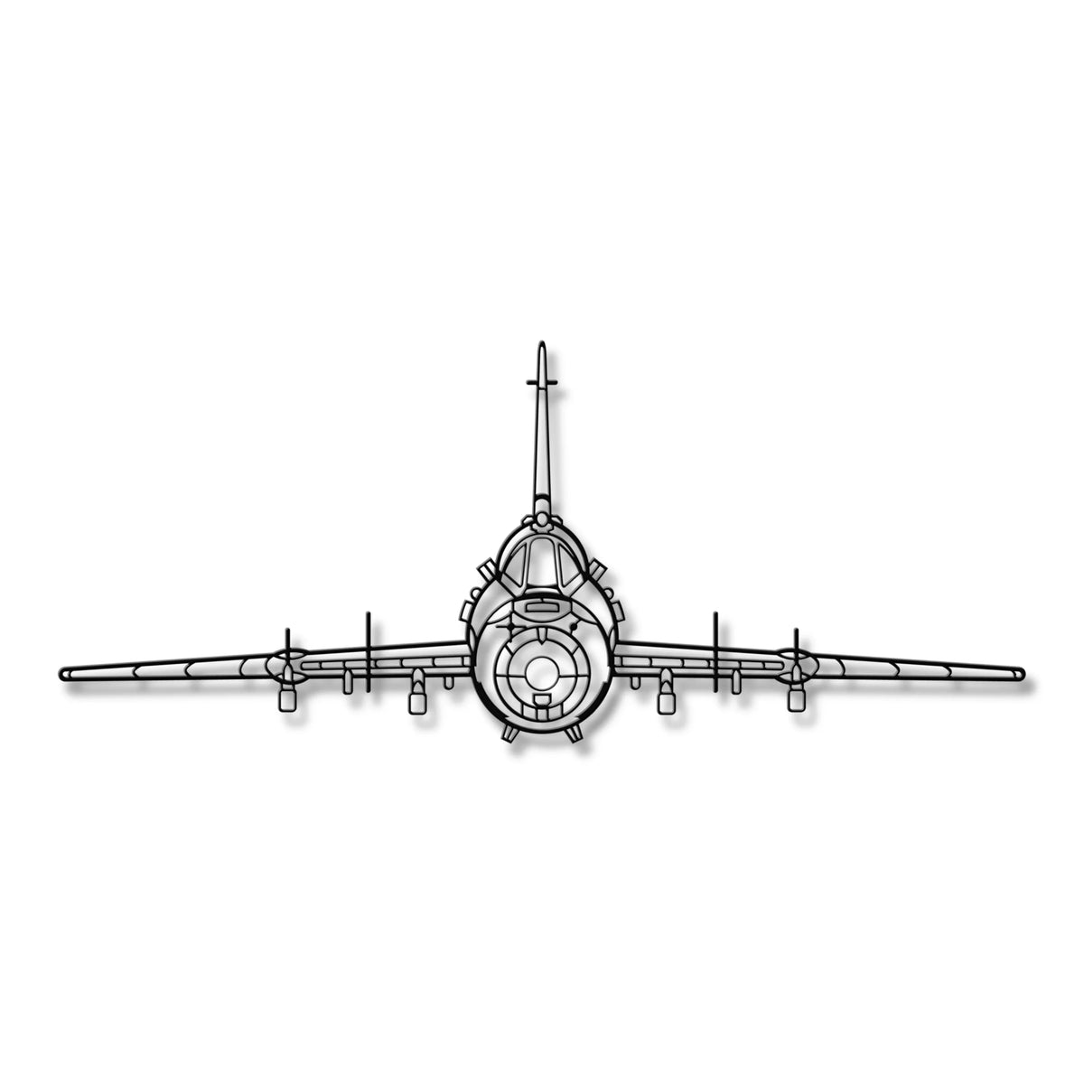 Su-22 – Metalowa sylwetka na ścianę - precyzyjne detale metalowego modelu