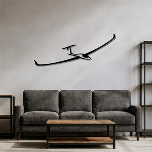 Szybowiec – Metalowa sylwetka na ścianę