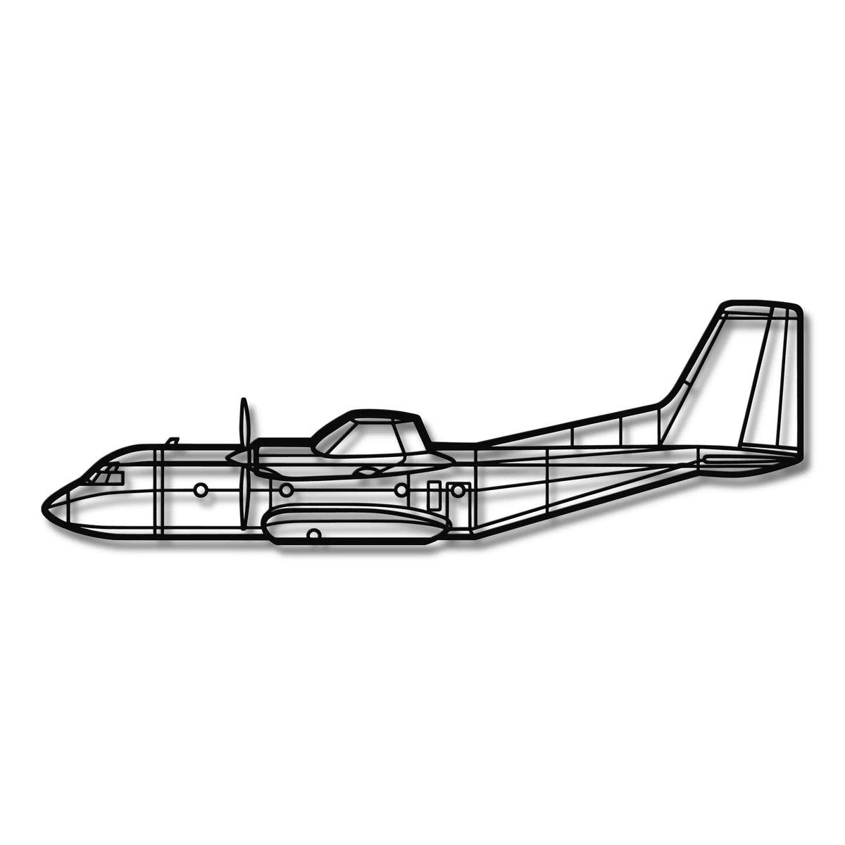 Transall C 160 - Metalowa dekoracja ścienna - szczegółowy model 3D ze stali