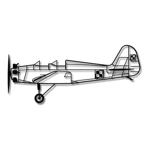 UT-2 (Polska Szachownica) – Metalowa sylwetka na ścianę - precyzyjne detale metalowego modelu
