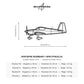 Wymiary i specyfikacja techniczna modelu: Vans RV-7 - Metalowa dekoracja ścienna