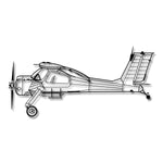 Wilga PZL-104 – Metalowa sylwetka na ścianę - precyzyjne detale metalowego modelu