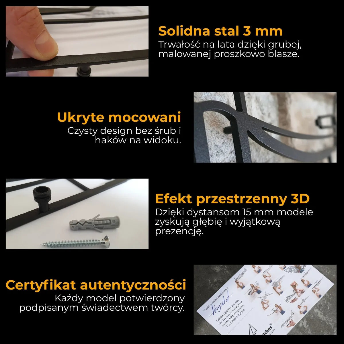 Zalety dekoracji ściennych 3D z metalu