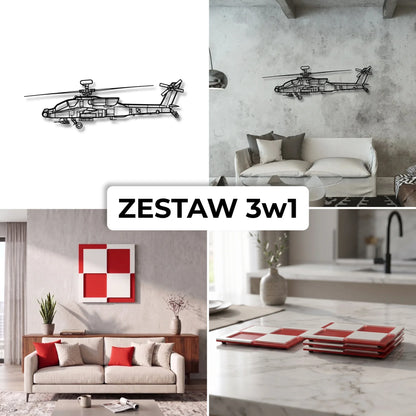 Zestaw Limitowany: AH 3D + Szachownica Ścienna + Podkładki Szachownice