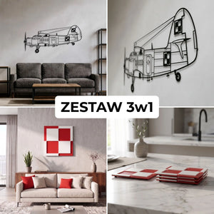 Zestaw Limitowany: An-2 (Antek) - + Szachownica Ścienna + Podkładki Szachownice