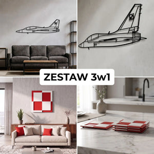 Zestaw Limitowany: FA-50 Fighting Eagle + Szachownica Ścienna + Podkładki Szachownice