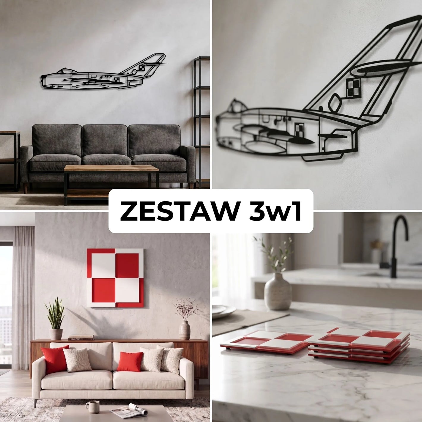 Zestaw Limitowany: Lim-5 + Szachownica Ścienna + Podkładki Szachownice