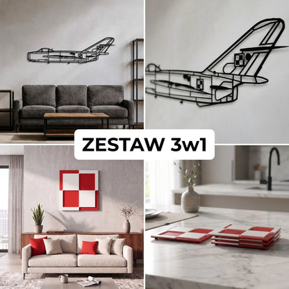 Zestaw Limitowany: Lim-6 bis + Szachownica Ścienna + Podkładki Szachownice