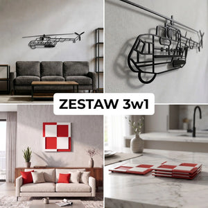 Zestaw Limitowany: Mi-14 + Szachownica Ścienna + Podkładki Szachownice