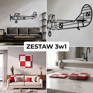 Zestaw Limitowany: Po-2 (Kukuruźnik) - + Szachownica Ścienna + Podkładki Szachownice