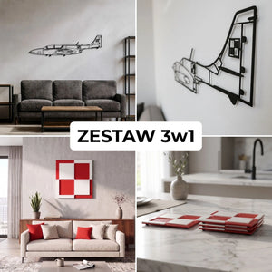 Zestaw Limitowany: TS-11 Iskra + Szachownica Ścienna + Podkładki Szachownice